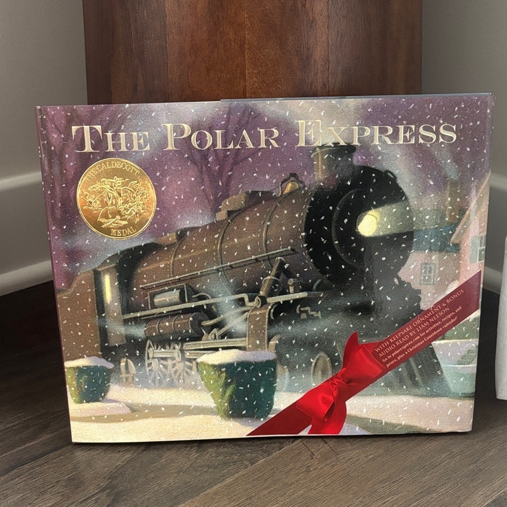 The Polar Express hardcover book w/keepsake ornament & audio read by Liam Neeson